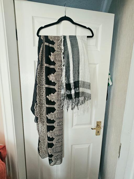  — 2 scarves.