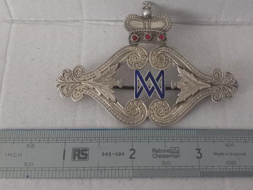  — Antique Silver Mary Queen of Scots Brooch