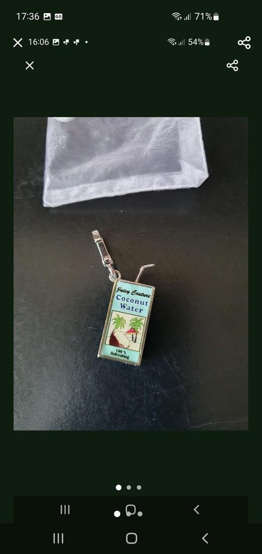  — juicy couture carton charm