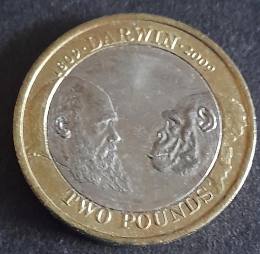  — CHARLES DARWIN £2 COIN