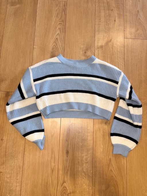  — Striped Cropped Jumper