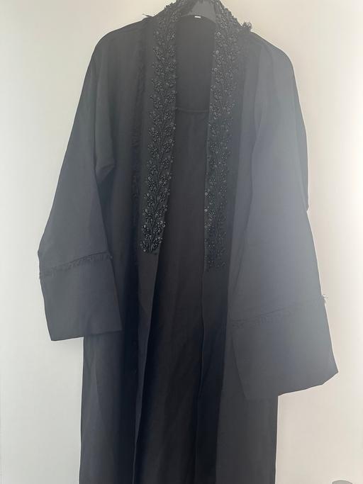  — Black open abaya NEW