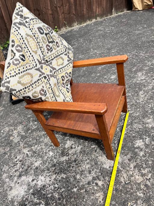  — Kiddies wooden chair..
