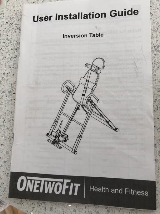  — Inversion table