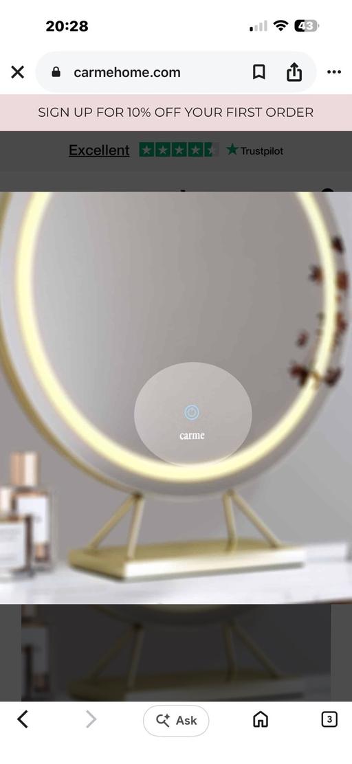  — LED make up mirrors
