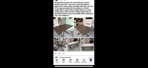  — Dining table set