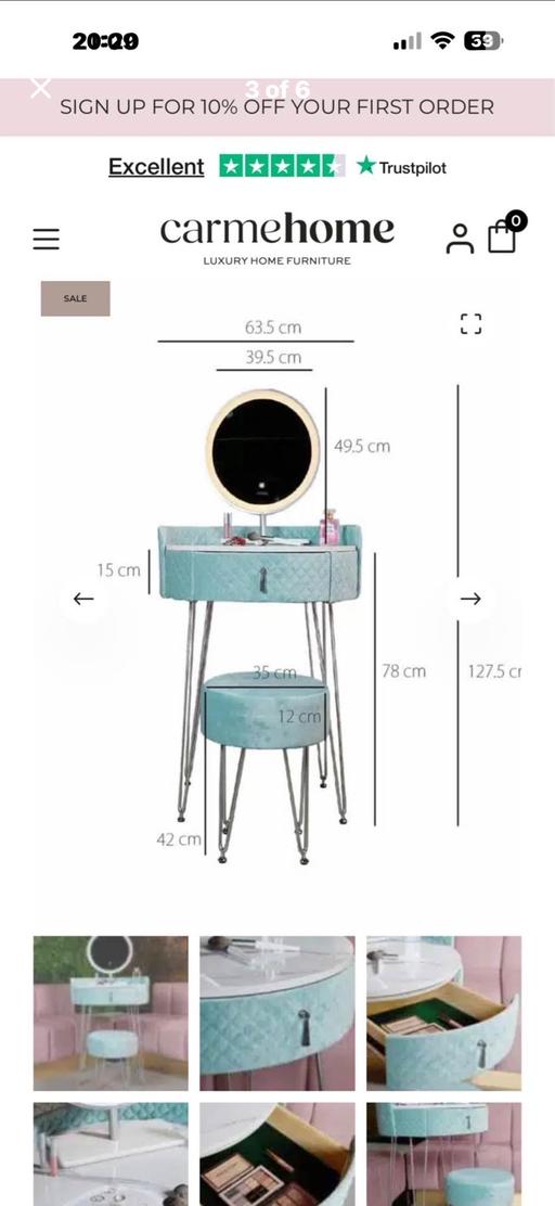  — Dressing table