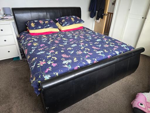  — king-size bed frame and mattress