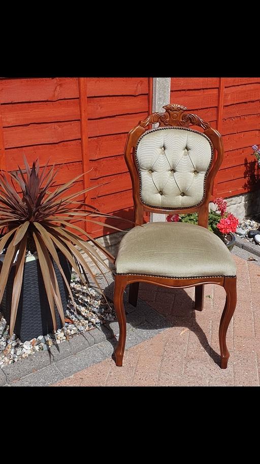  — Sage green bedroom chair