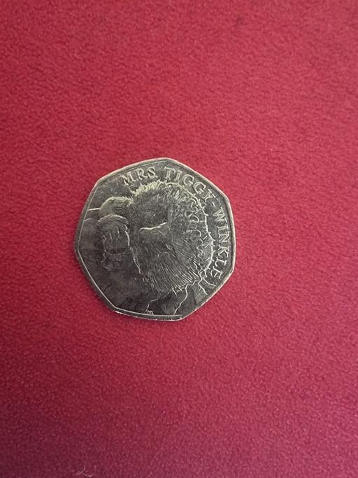  — Mrs tiggy winkle 50p coin