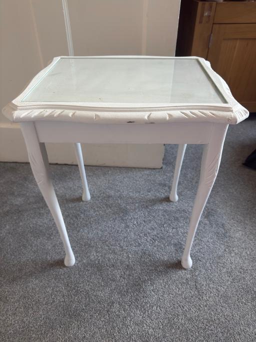  — Shabby Chic White Side Table