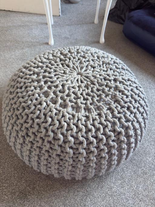  — Small Grey Pouffe