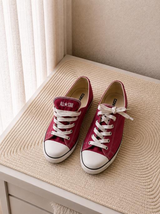  — Converse Low Dainty Maroon Burgundy uk4