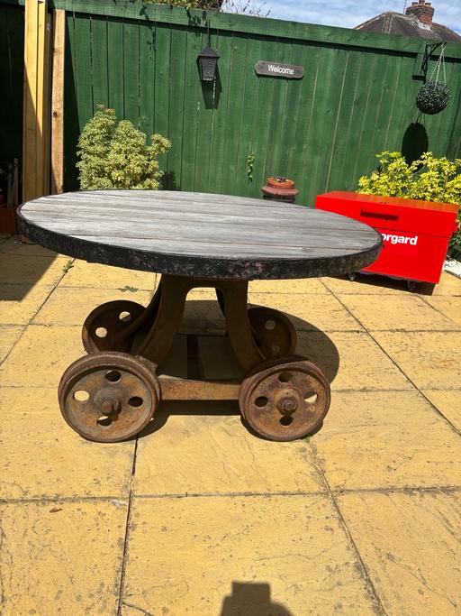  — Heavy cast iron  rustic/table