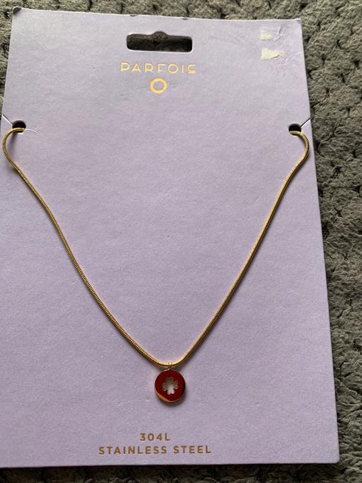  — Four leaf clover necklace