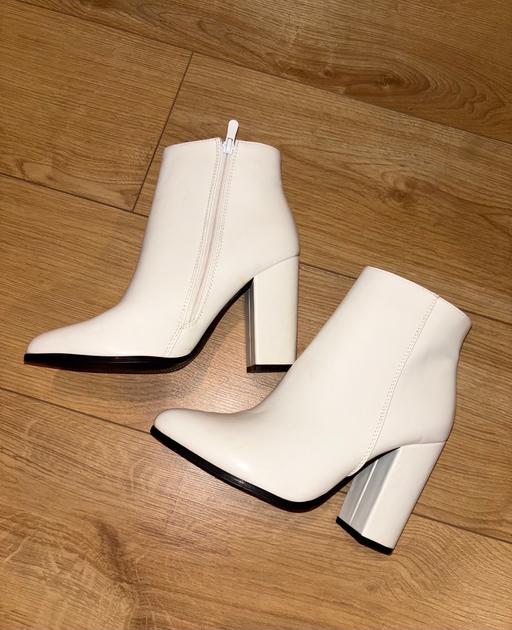  — White Ankle Boots