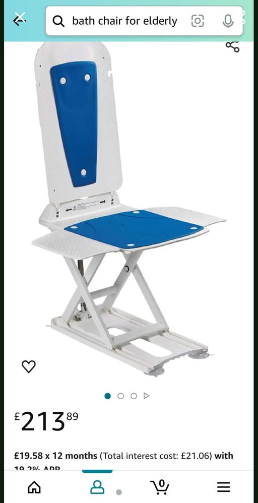  — Power Bath Chair for Elderly or Disabled