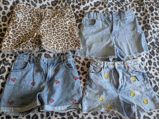  — girls denim shorts bundle 11-12
