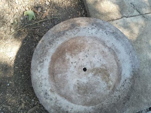  — Concrete circular dish 2'x4" 1/2inch deep