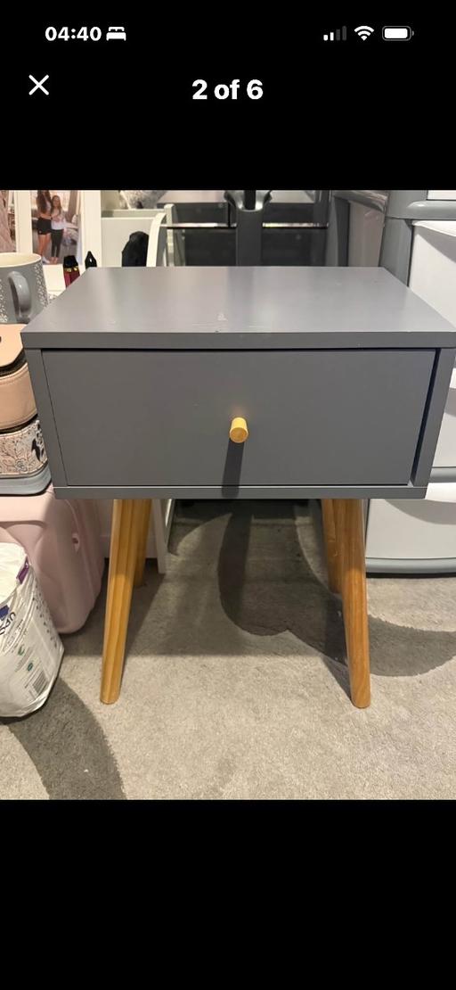  — for sale grey and pine side table