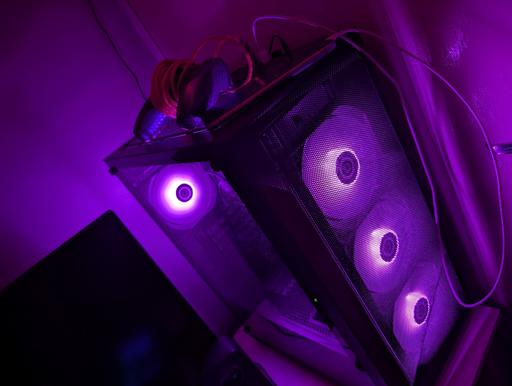  — Gaming PC Desktop with RGB Lighting, Keyboard