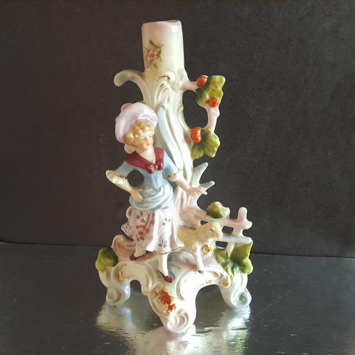  — ANTIQUE PORCELAIN ORNAMENTAL FIGURINE