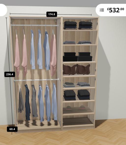  — set of 2 wardrobe
