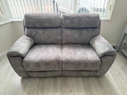 — Grey 2 seater recliner