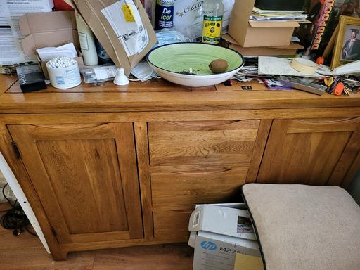  — solid wood oak cabinet
