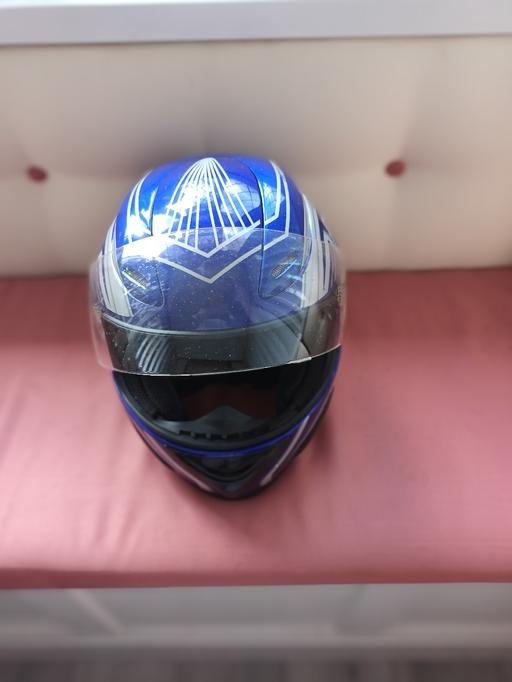  — BLUE MOTOR BIKE HALMET