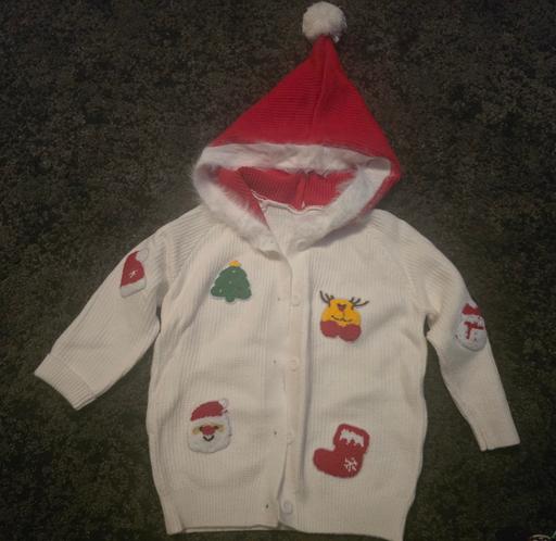  — 3-4 years girls xmas cardigan