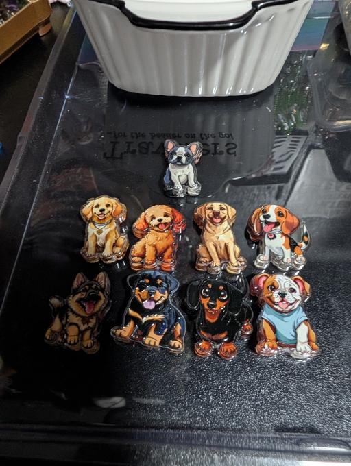  — Assorted acrylic dog beads 1 bag