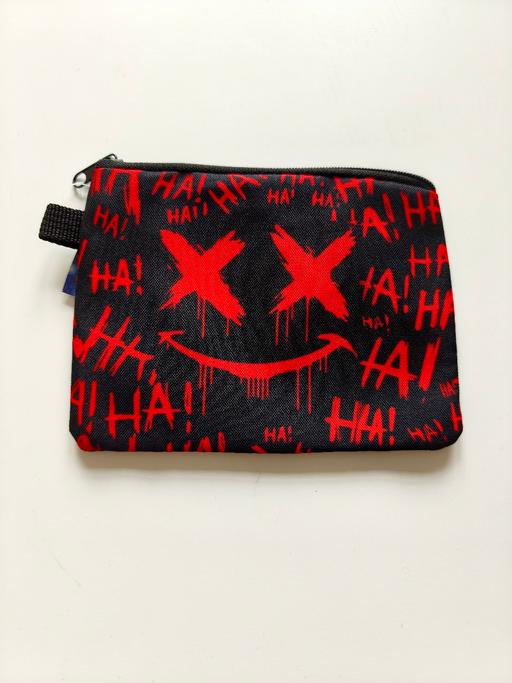  — Joker Graffiti Smile Zipper Coin Purse Pouch