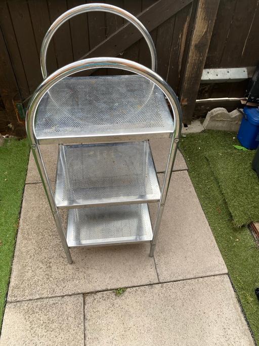  — Silver trolley 3 shelf’s