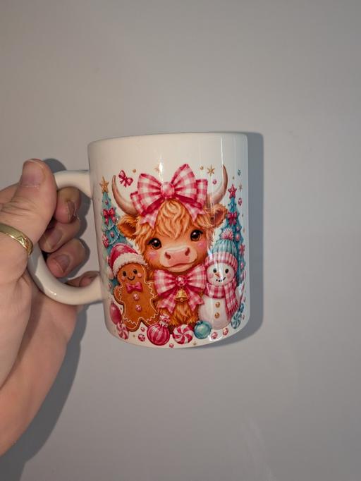  — highland cow Christmas cup