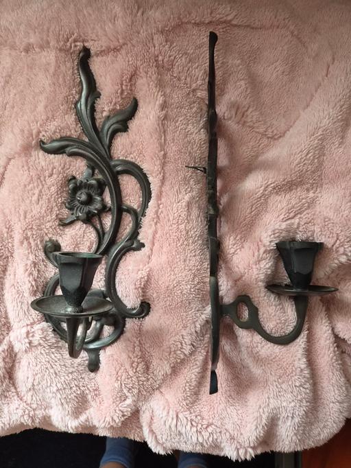  — Candle holders, wall mounted (pair)