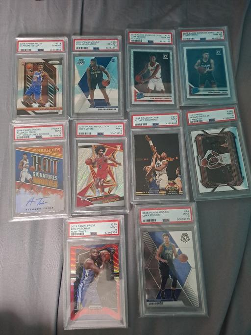  — 10 pas graded basketball cards