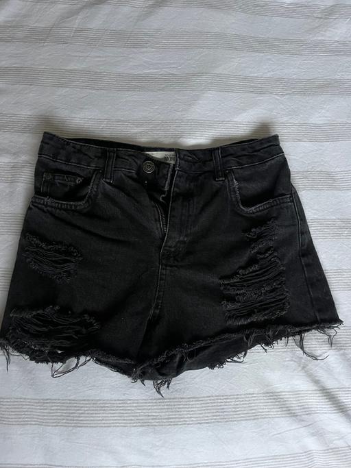  — Topshop Ripped Denim Shorts Size 8