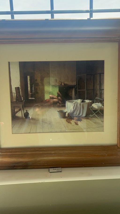  — Large wooden framed prints various depictions
