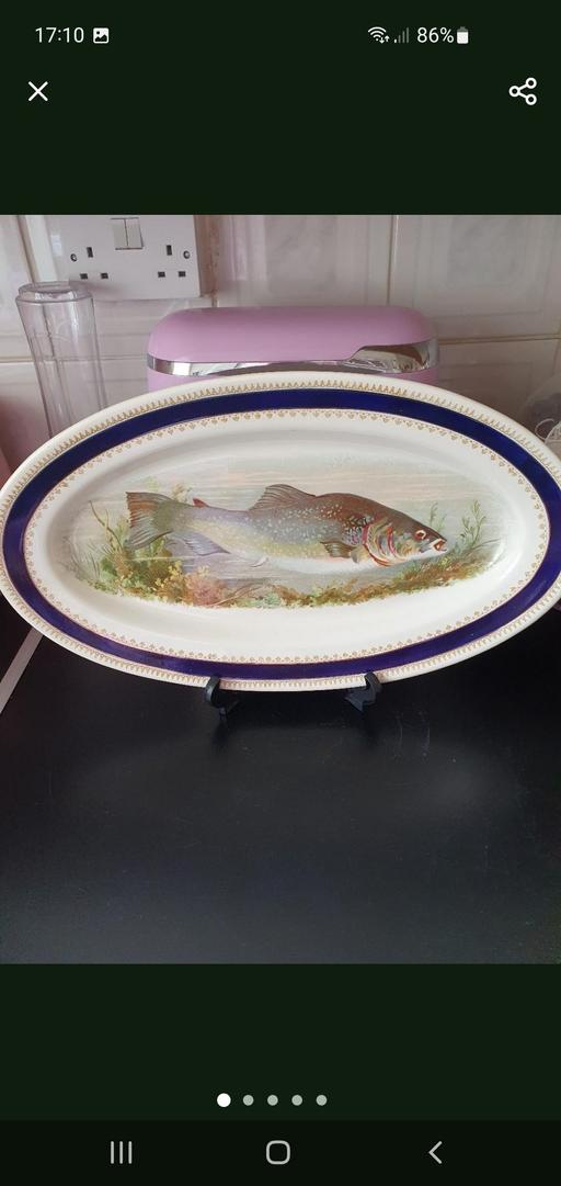  — large vintage 1930s fish platter/server