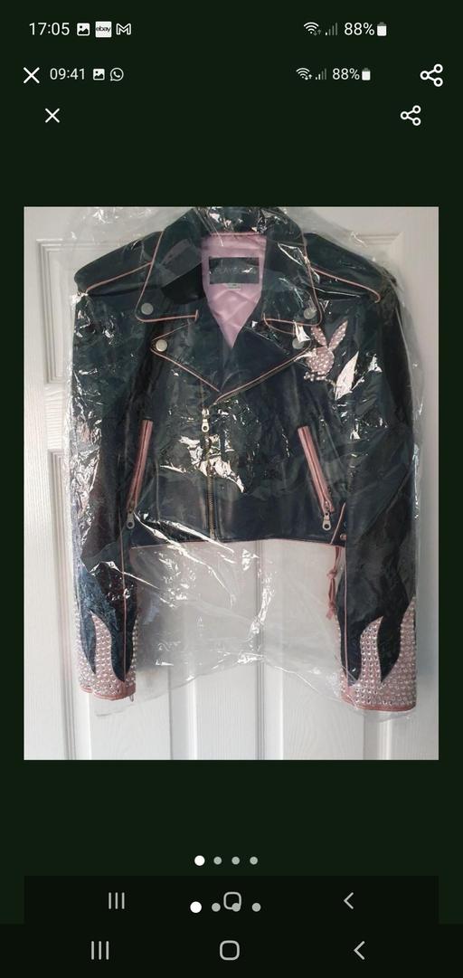  — leather playboy jacket limited edition