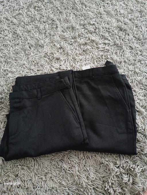  — 2 pairs of boys black school trousers