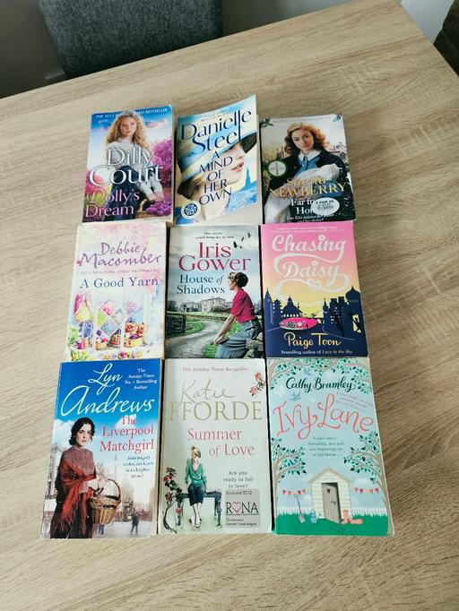  — 9 paperback books.