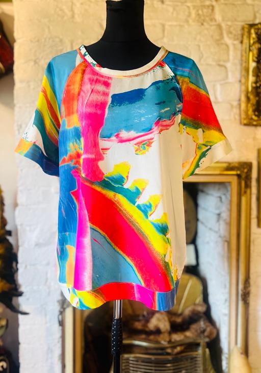  — &Other Stories Abstract Silky Feel Tunic Top