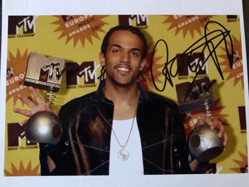  — Craig David genuine hand signed autograph