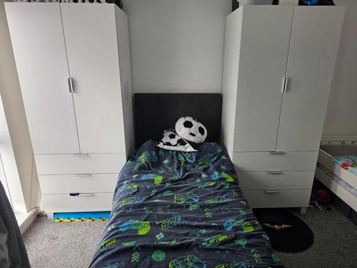  — 2 x Kids IKEA PLASTA Wardrobe White