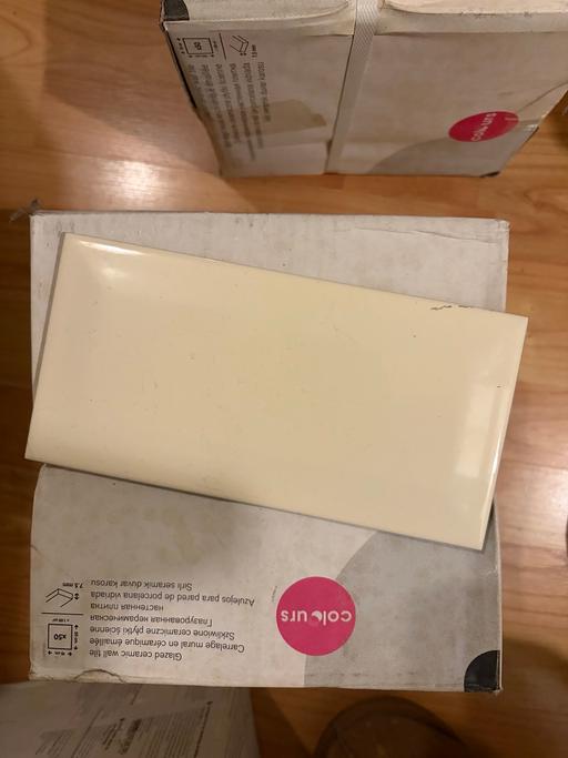  — B&Q three boxes of Cream tiles for bathroom 