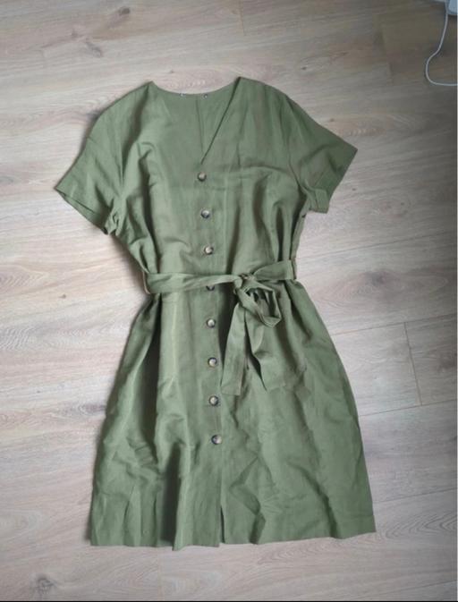 — Khaki Green Dress Size 18 NEW! Only £5