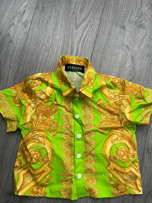  — Versace boys shirt 12/18 months