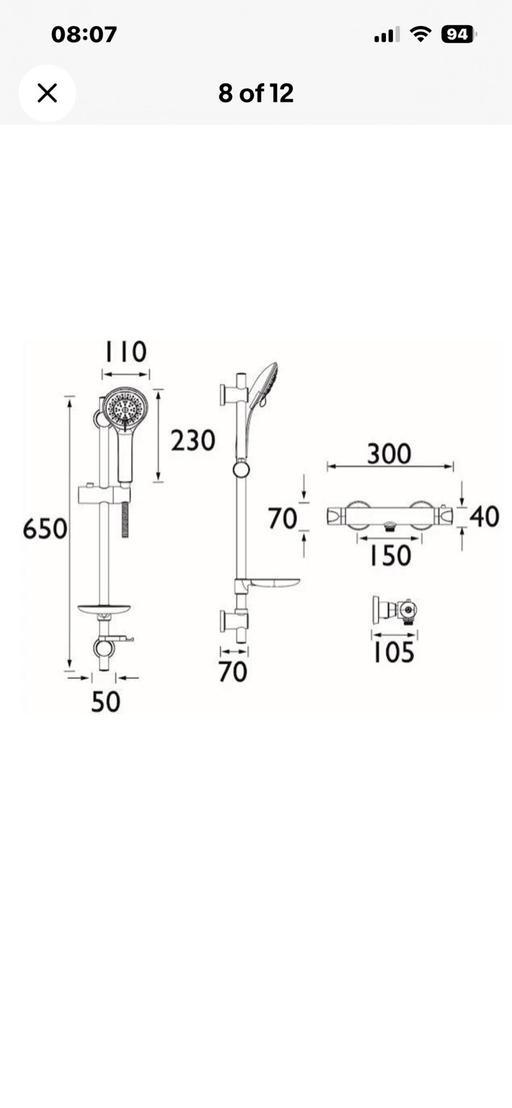  — Bristan shower with shower kit